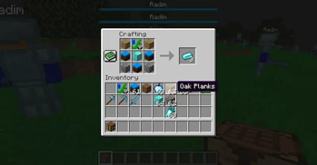 Diamond ingot crafting recipe