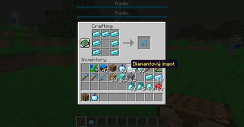 Diamond armor crafting recipe