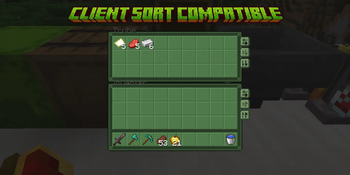 The pack includes now custom green textures for Client Sort 2