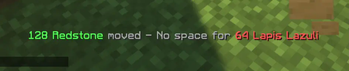 Not enough space