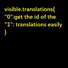 Visible Translations