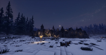 A Village in Snowy Plains