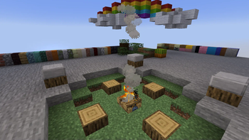 Rainbow over the Campfire