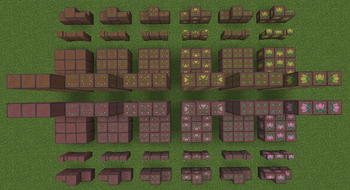 Spring tiles set.