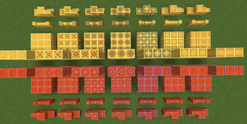 Summer tile set.