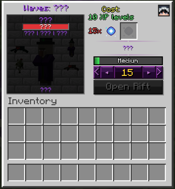 Rift Altar showing an undiscovered level