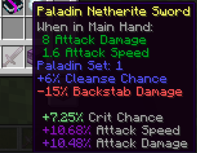 Paladin Netherite Sword