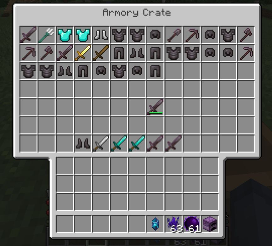 Armory Crate storage