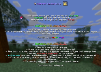 Changelog UI