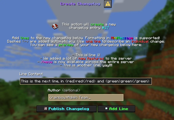 The Changelog Editor