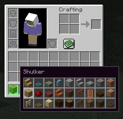 Incomplete stack in shulker