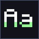 Green Shaded Font