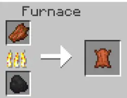 Rotten Flesh in Furnace