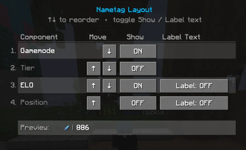 Nametag Layout