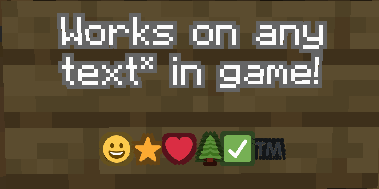 Works on any text* in game!