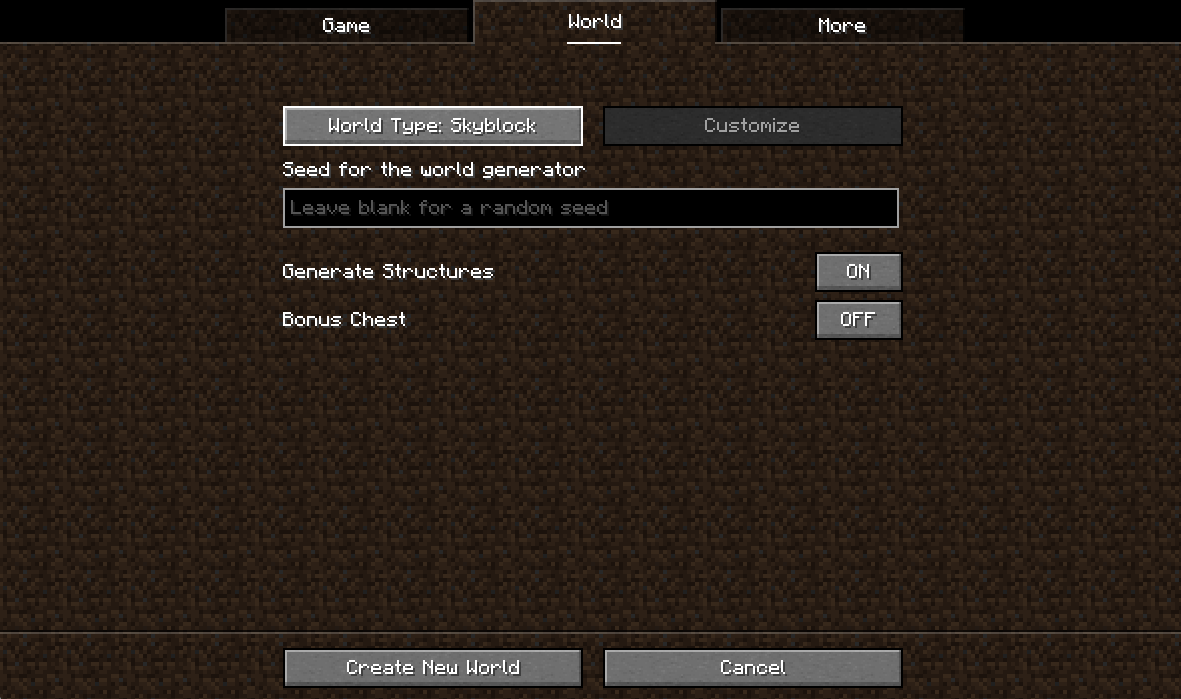 World Preset