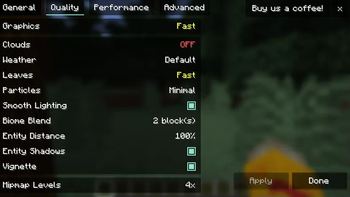 Colored texts in settings GUI