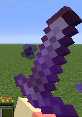 Holding a Netherite Sword