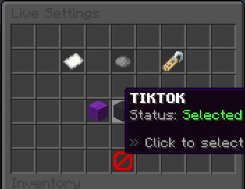 /live GUI