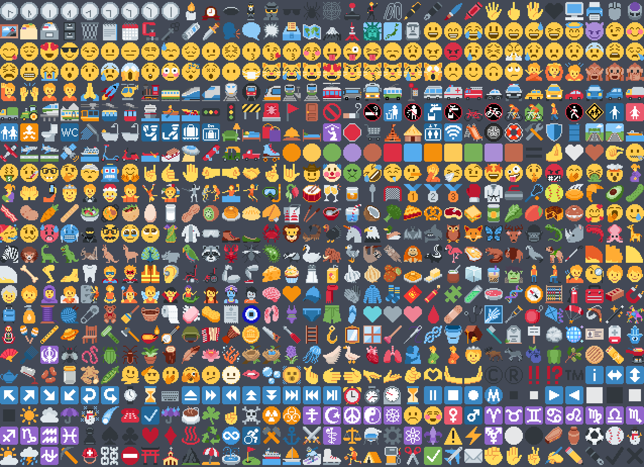 Some of the emoji in this pack