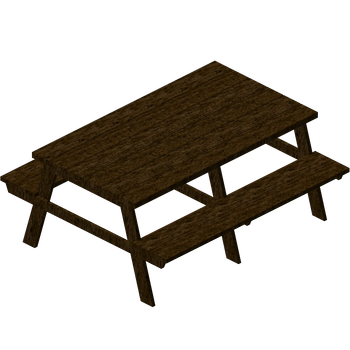 Dark Oak Picnic Bench