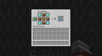 Diamond shield crafting recipe