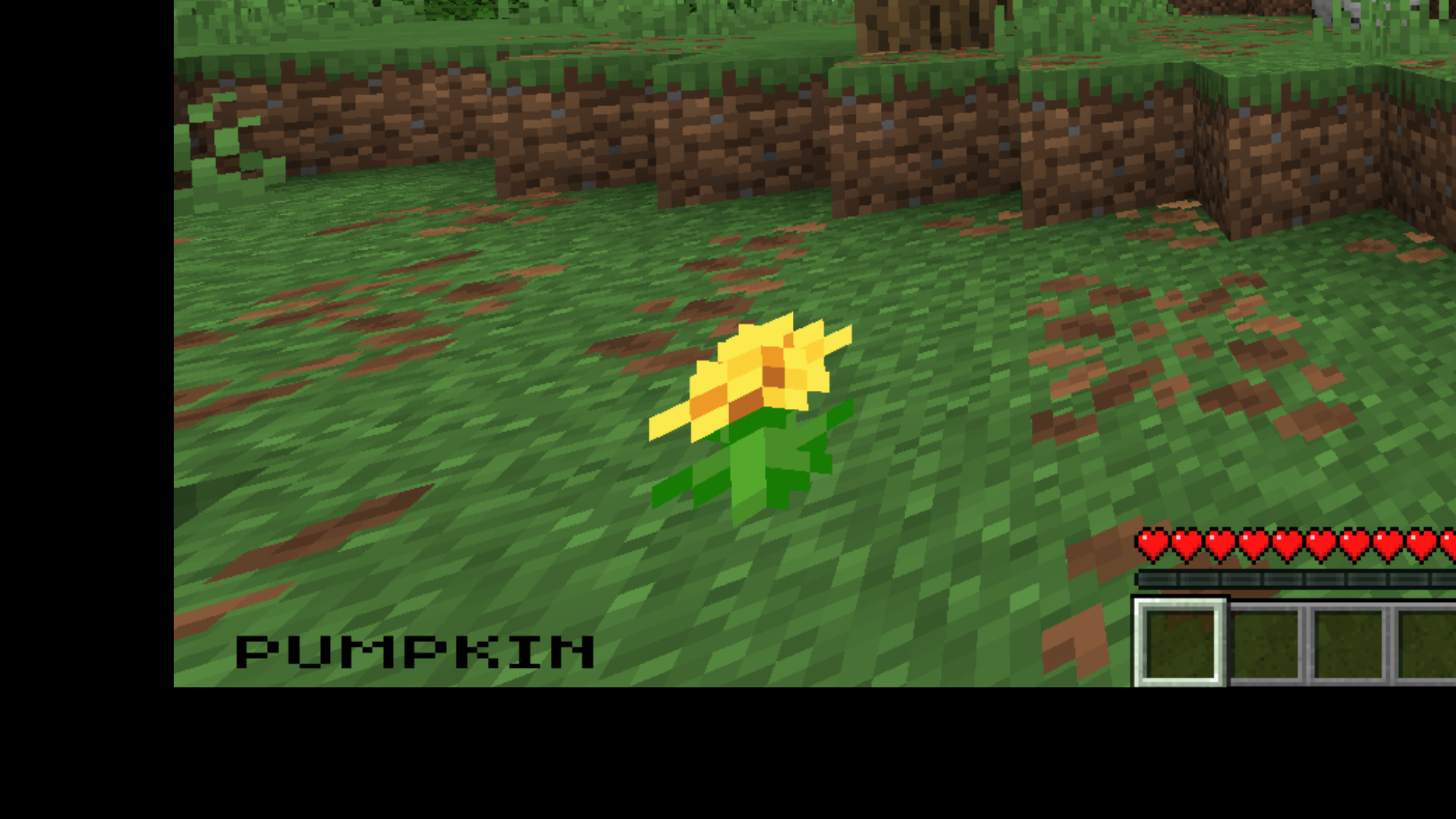 An image of the gui this texture pack creates when wearing a carved pumpkin