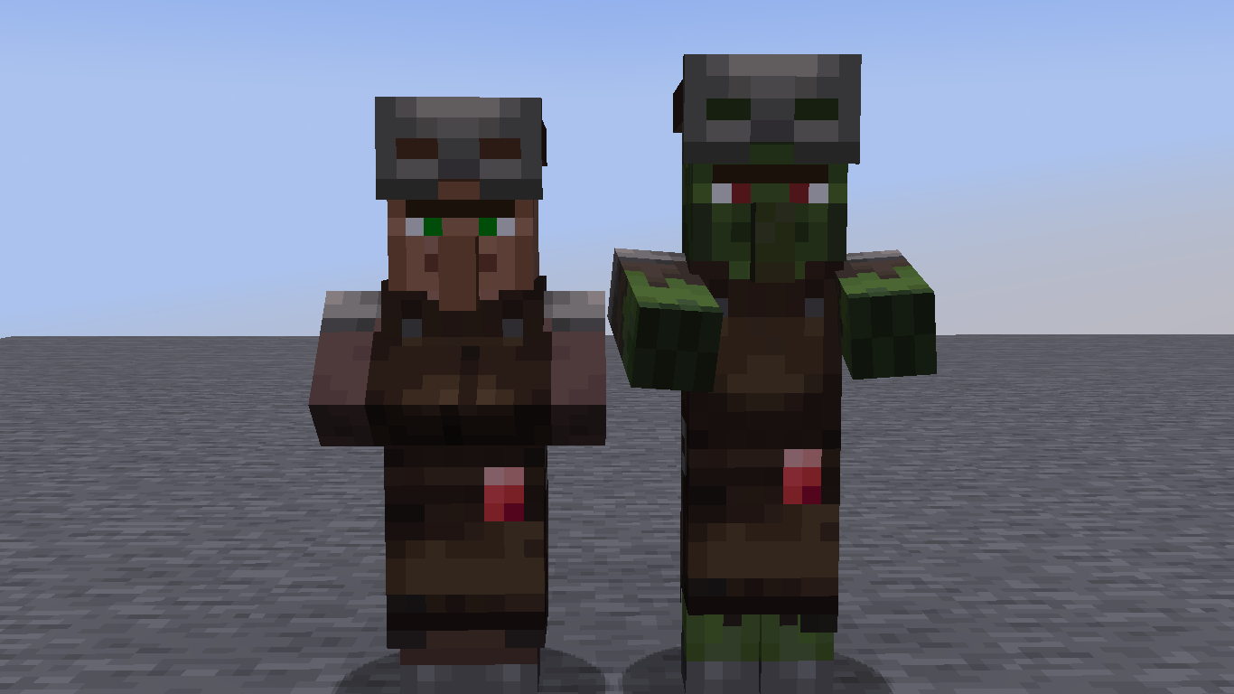 Villager and Zombie Villager