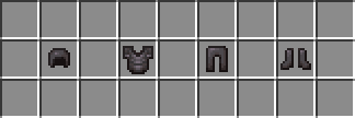 Netherite armor pieces (as items)