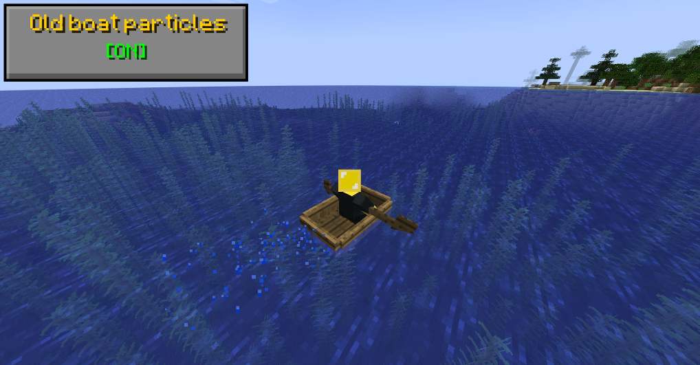 Old boat particles option