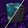 Fake netherite cyan terracotta
