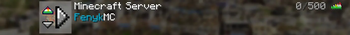 Server with full ping + mouse hovering on move server up