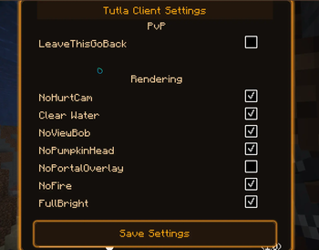 Tutla Client Settings