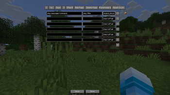 Configuration screen