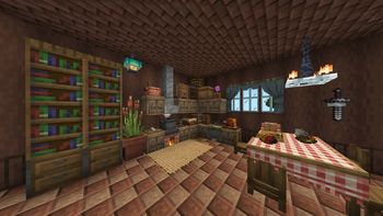 Cosy kitchen interior.