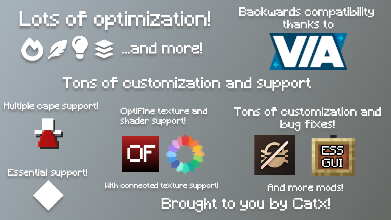List of features of the modpack