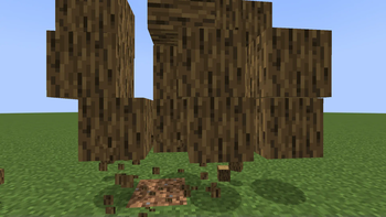 Log falling animation