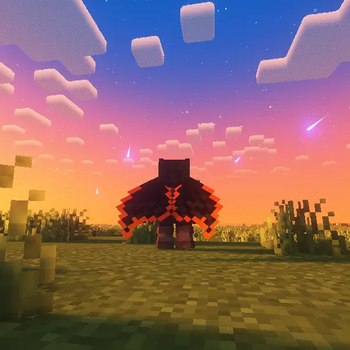 Vuzj's Fiery Elytra Wings — screenshot 1