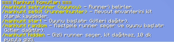 In-game Commands & Help Menu