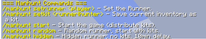 In-game Commands & Help Menu
