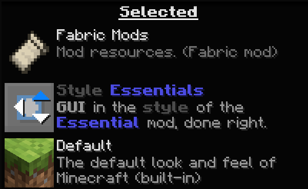 Selection arrows