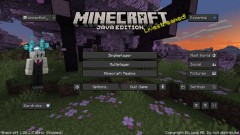 Main menu