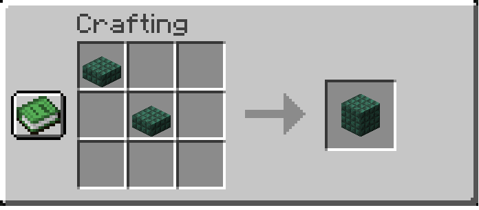 Prismarine Slab to Prismarine Variants