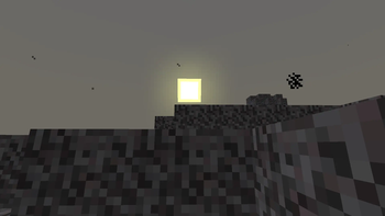 The sun in the wastes