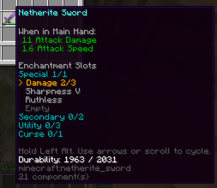 Enchantment Slots