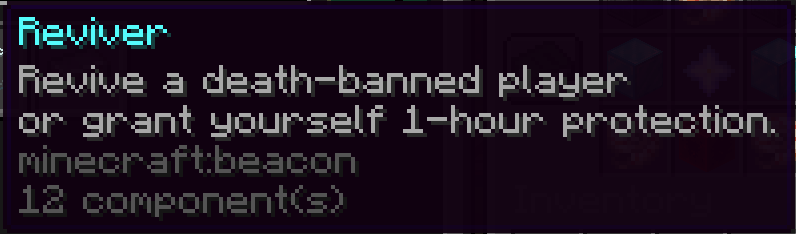 Reviver Tooltip