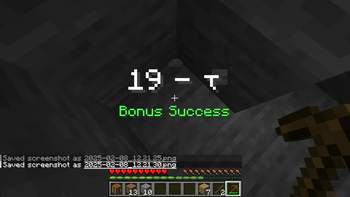 A bonus success!