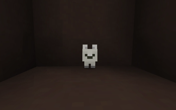 Baby snow fox