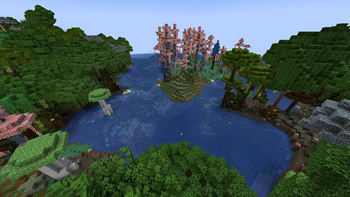 Skyrise Vale and forgotten forest without retinted waters