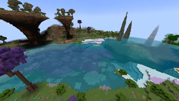 Ironwood Gour and various biomes with retinted waters